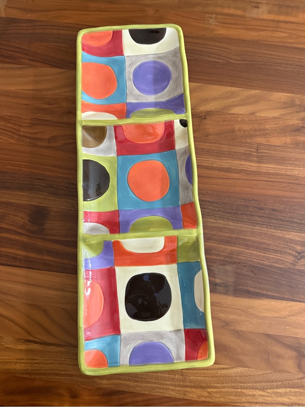 Pier 1 Urban Dot Hand Painted Earthenware